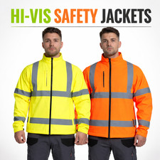 Mens Hi Vis Softshell Jacket