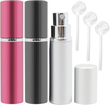 Perfume Atomiser Spray Bottle, 3 Pieces Refillable Refilling Travel Size