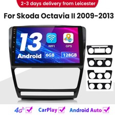 6+128G Carplay Android13 Car Radio Stereo GPS SAT NAV 8Core For Skoda Octavia II