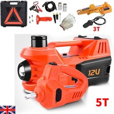 Electric Car Jack Kit 5Ton 12V Hydraulic Car Jack Lift & Electric Impact Wrench