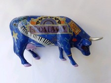 2000 WESTLAND COW PARADE Figurine Statue Sculpture 9159 BROADWAY BABY BLUE