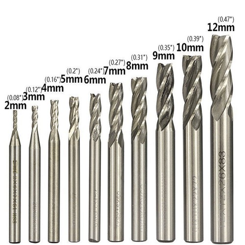 10pcs flute hss - 10pcs, mill
