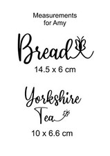 Bread label for Bread Bin, and Yorkshire Tea, Butterfly Style