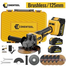21V 125mm Cordless Angle Grinder Cutter with 4.0Ah Battery and Charger Disc Kit