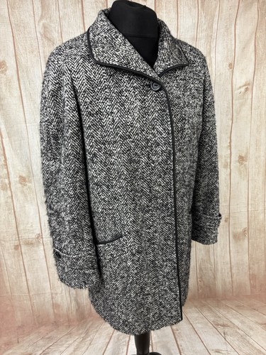 Marcona black grey coat size - grey,