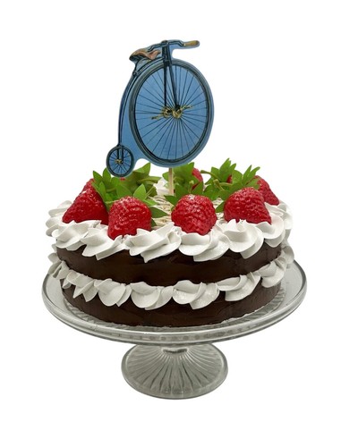 Penny farthing cake - penny, topper