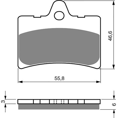 Brake disc pads - brake, r/h