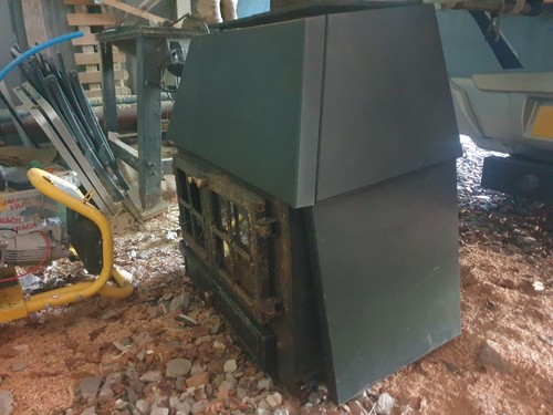 Multi fuel stove with back - stove,