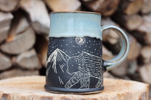 Pitch pine pottery art - pine, nouveau