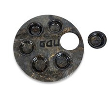 Black Metal Seder Plate