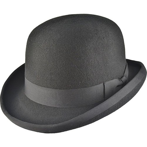 100 wool mens black - black, bowler