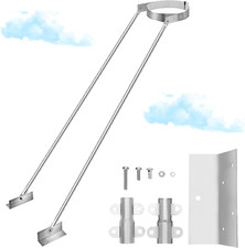 Extended Roof Bracket Supports Chimney Stove Pipe for Duravent Triple Wall 6" I.