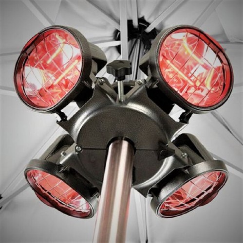 Electric parasol patio heater - parasol,