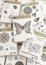 Stampin' Up Stamp Sets Nature - Choose Flower Leaf Bird Butterfly Sentiments