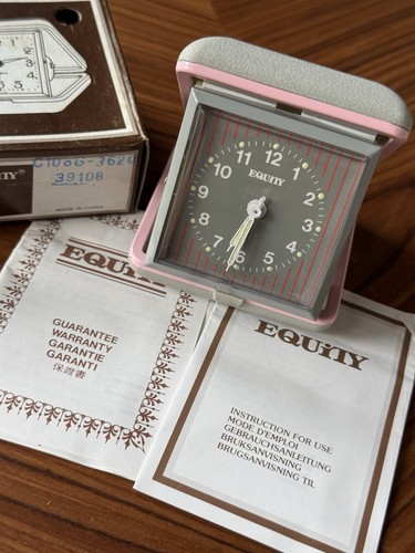 Vintage equity travel alarm - vintage,