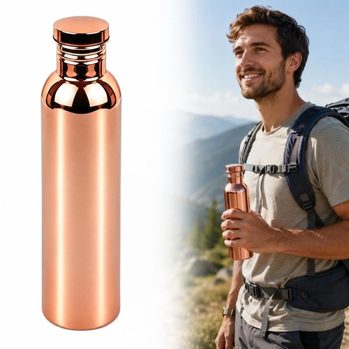 Water bottle plated copper - water,
