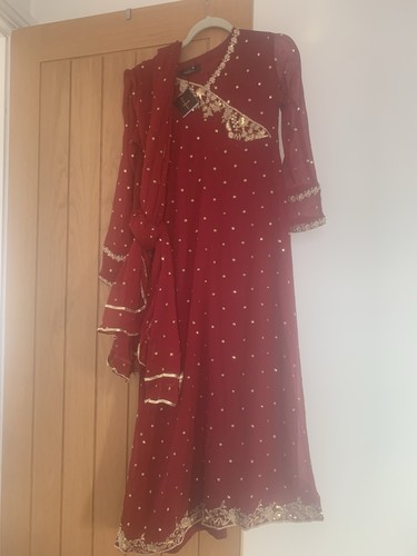 Achajaan women red chiffon - women's,