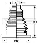 FIRST LINE Rear Inner CV Boot