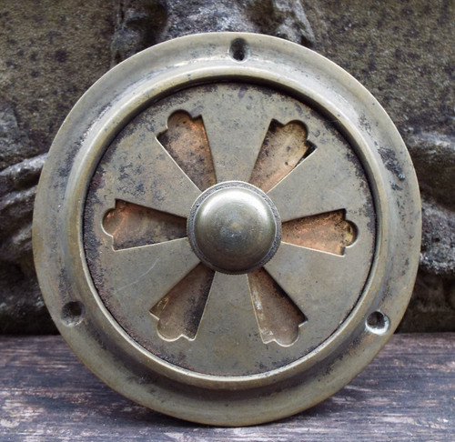 Reclaimed vintage brass hit - reclaimed, 5"