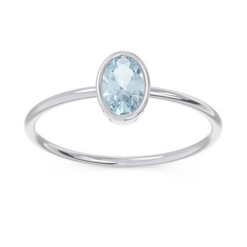 Natural aquamarine 10k - 10k, white