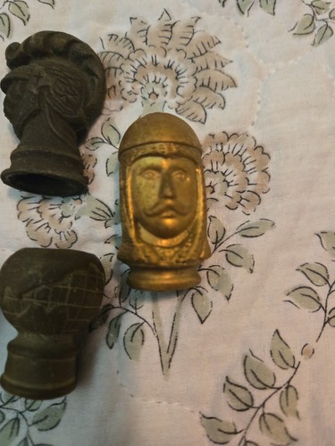 Lot 1800s sword pommels - of,