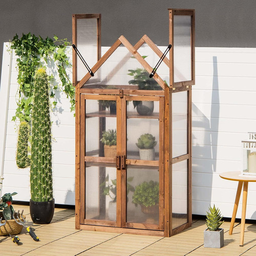 Graffy wooden cold frame - wooden,
