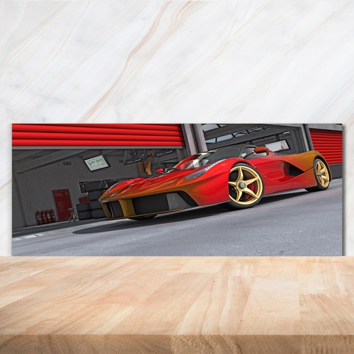 Kitchen glass splashback - kitchen,