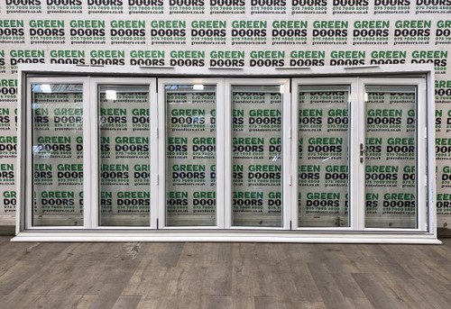 Wide big bifolding doors upvc - big,