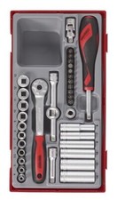 Teng Tools TT1435 35 Piece 1/4" Drive Socket Set