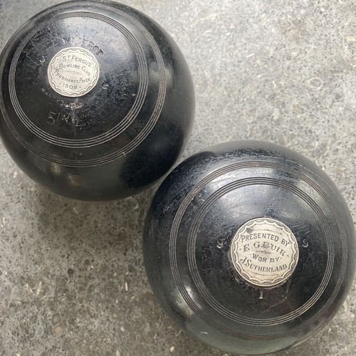 Antique 1909 lignum lawn - lawn, bowls