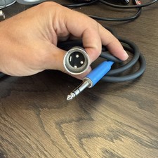 Neutrik XLR To Mono Jack Cables. 6.35mm 1/4" TS To 3 Pin XLR.