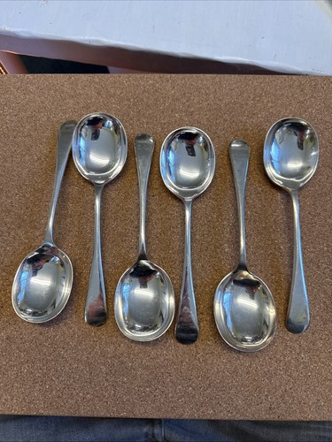 Old set soup spoons - 6,