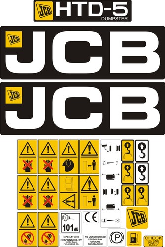 Jcb htd dumpster - dumpster, decal