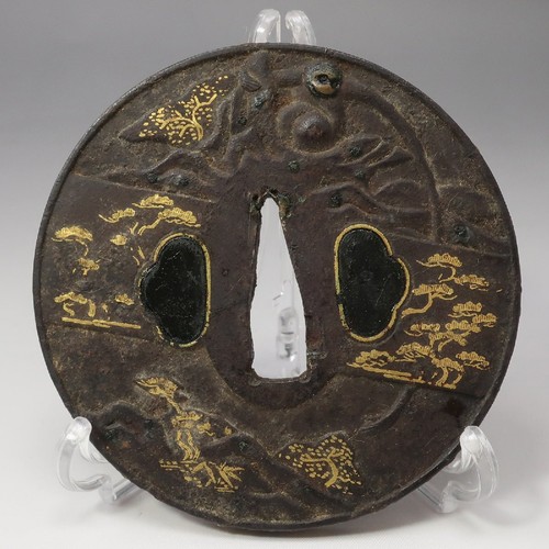 Japanese sword tsuba iron - sword,