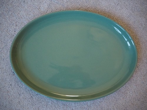 Denby manor green oval serving - denby,