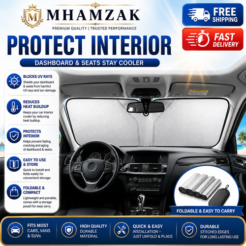Car windshield sun shade - uk,