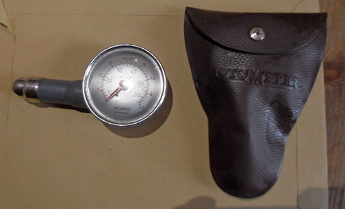 Vintage motometer car tyre - motometer,