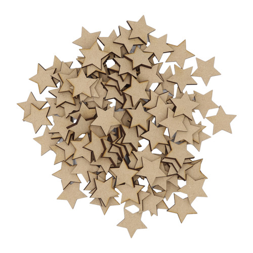 Wooden stars mdf - wooden,
