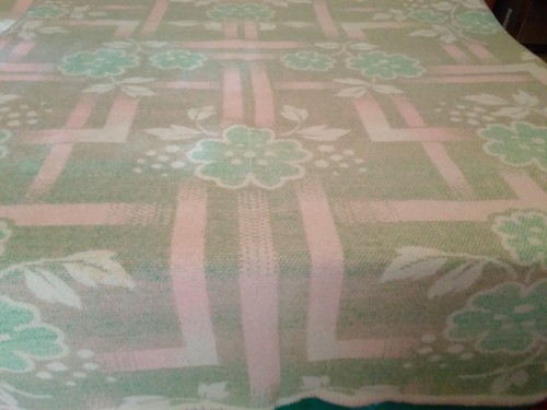Floral wool blanket - wool,