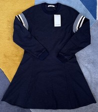 Lacoste Women’s Long Sleeve Jumper Sweatshirt Dress Blue Size 40 UK 12/14