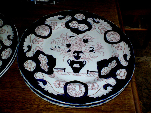 Set masons patent ironstone - masons,
