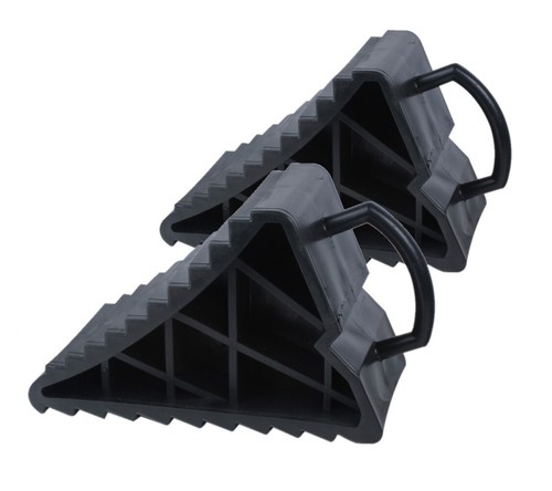 Wheel chock with handle - wheel,