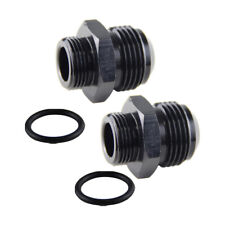 2PCS M22 x 1.5 to Metric AN12 Adaptor Fitting For Oil Cooler Radiator+O-ring BK