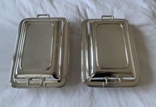 Pair Antique Silver Plated