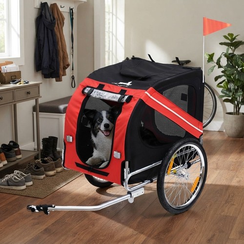 Durable dog bicycle - trailer,