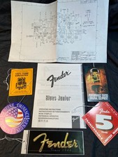 Fender Blues Junior Owner's Manual, Hang Tags, Schematic w/ Sticker