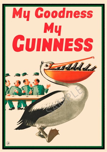 Vintage poster guinness - vintage,