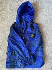 Boys Stone Island Blue Camo
