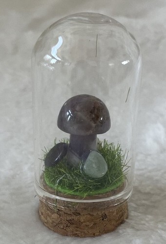 Mini crystal mushroom glass - mushroom,