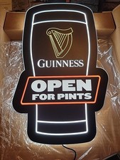 Guinness Beer Pint Glass Open